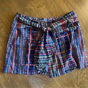 multi colored cabi skort #5416 - size 12